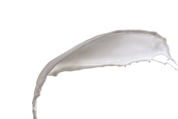 splash of milk on a white or black background - Фото, изображение