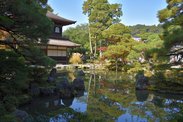 Ginkaku-ji Tapınağının Gümüş Köşkü  - Fotoğraf, Görsel