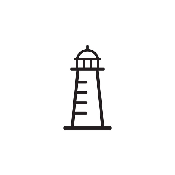 Lighthouse logo design vector template - Vetor, Imagem