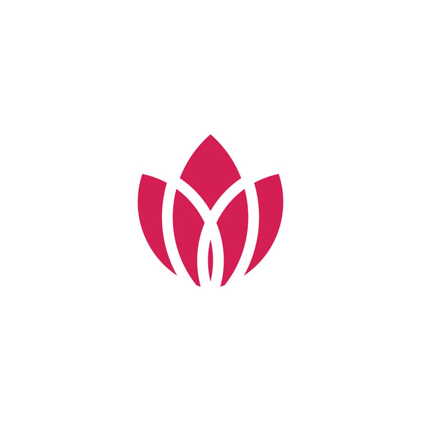 Lotus květinové logo design vektorové šablony - Vektor, obrázek