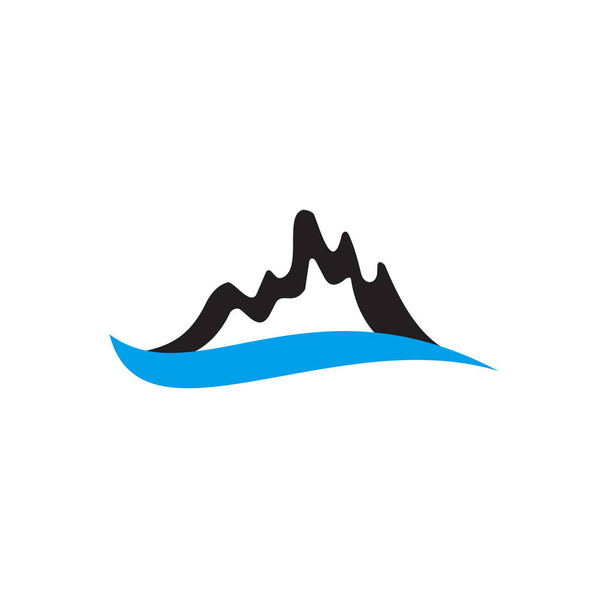 Projekt logo górskiego szablonu wektora - Wektor, obraz