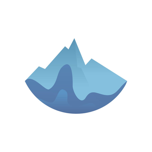Mountain logo design vector template - Vektor, obrázek