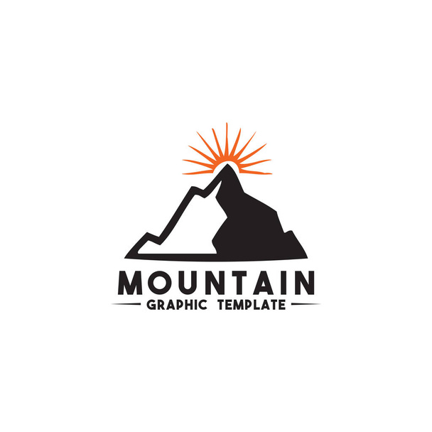 Mountain logo suunnittelu vektori malli - Vektori, kuva