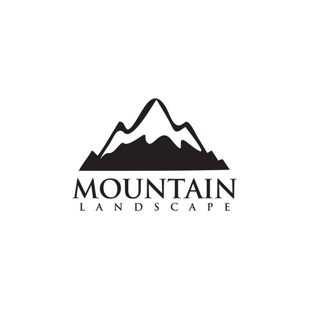 Diseño del logotipo de montaña vector plantilla - Vector, imagen