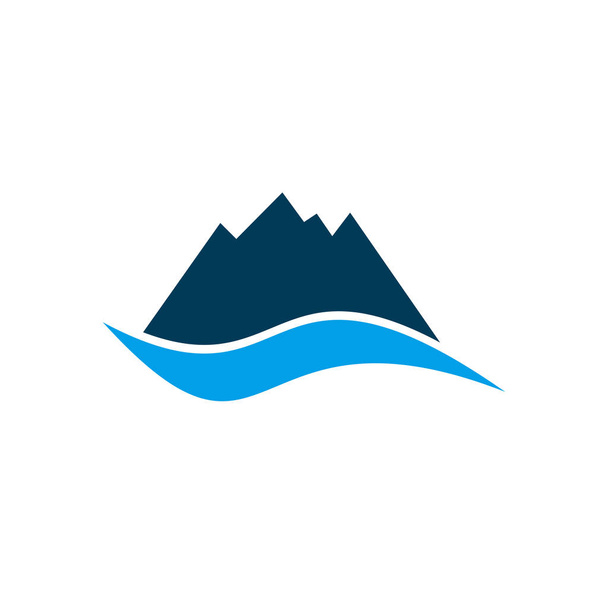Diseño del logotipo de montaña vector plantilla - Vector, Imagen