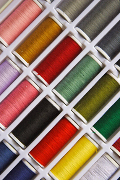 thread yarn handmade material - Fotoğraf, Görsel