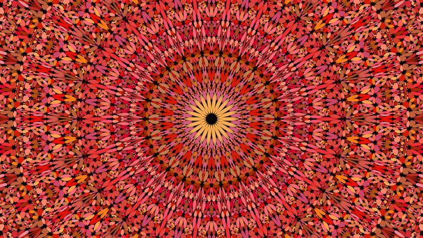 roter Stein Kaleidoskop Mandala-Muster Tapete Design - Vektor, Bild