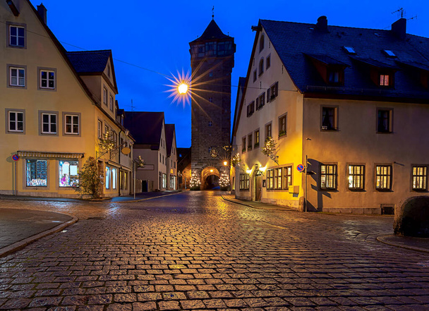 Ротенбург-Якоб-дер-Таубер. Стародавнє відоме середньовічне місто. - Фото, зображення