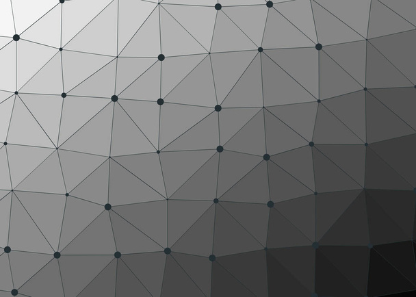 gri degrade geometrik poligonal dokulu arka plan  - Vektör, Görsel