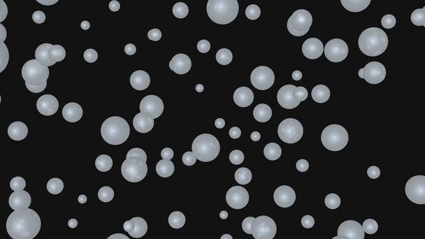 Fundo de luxo abstrato com esferas brancas
 - Foto, Imagem