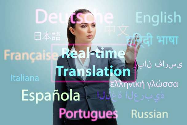 Concept of online translation from foreign language - Foto, immagini