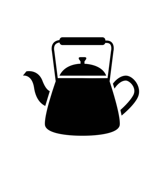Иллюстрация векторной иконки чайника
 - Вектор,изображение
