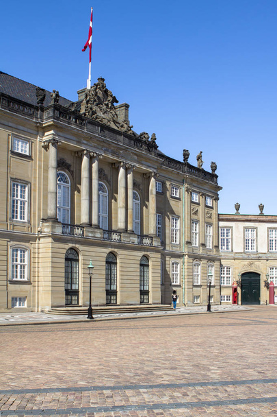 Amalienborg Palace Copenhagen, Dánsko - Fotografie, Obrázek