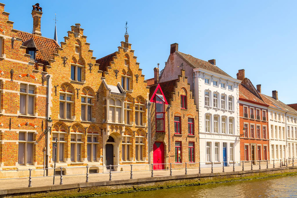 Bruges, Belçika 'da evleri olan Panorama - Fotoğraf, Görsel