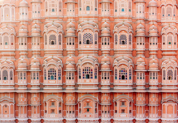 Hawa Mahal Sarayı (Rüzgarlar Sarayı) Jaipur, Rajasthan, Hindistan - Fotoğraf, Görsel