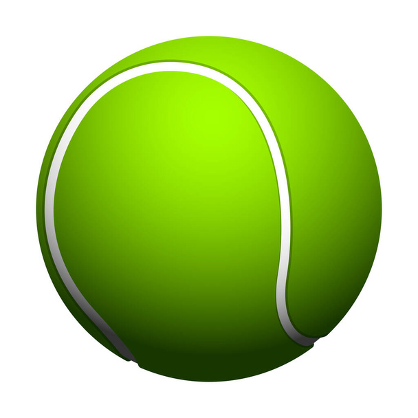 Реальный теннисный мяч
 - Вектор,изображение