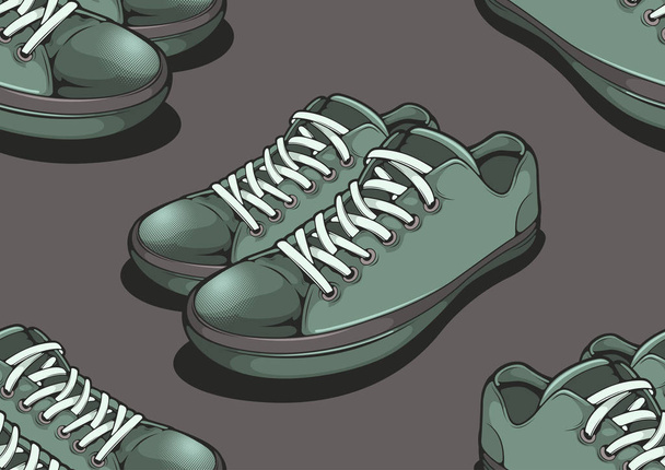 Schoenen naadloos patroon, vector illustratie bestand. - Vector, afbeelding