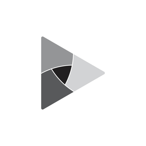 треугольные кривые геометрический вектор логотипа
 - Вектор,изображение
