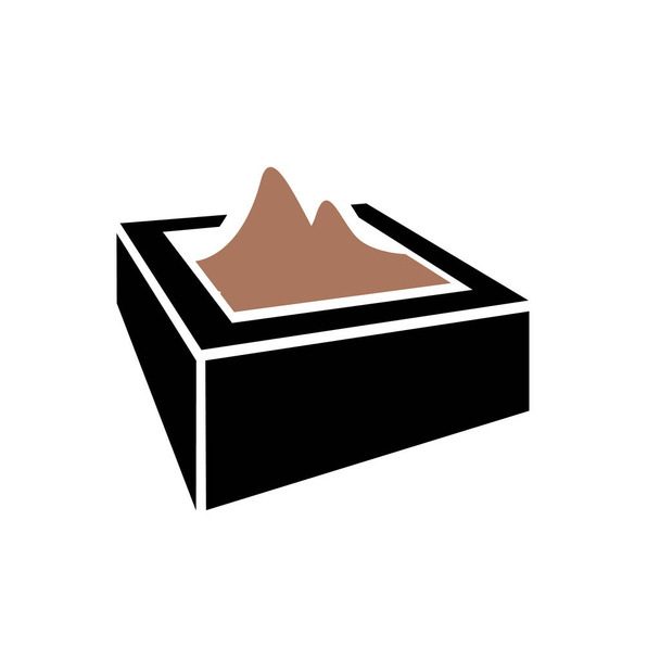nuovo creativo sandbox icona logo design concetto grafico vettoriale
 - Vettoriali, immagini