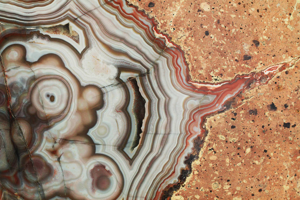 Агатная минеральная текстура
 - Фото, изображение