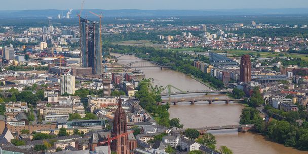 Frankfurt nad Mohanem - panorama - Fotografie, Obrázek