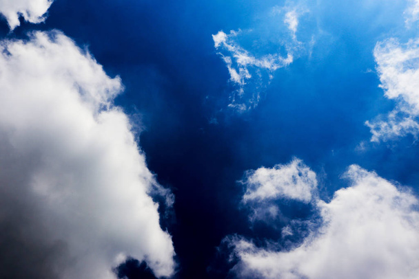 Cloudy Sky Background. Blue Sky with Cloud - Photo, Image