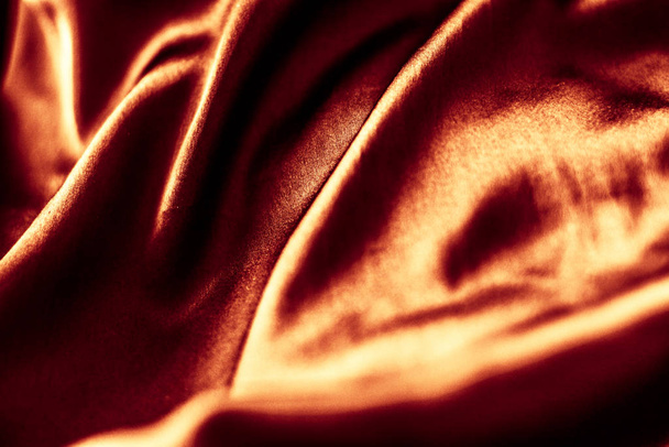 Luxury dark bronze silk background texture, holiday glamour abst - Photo, Image