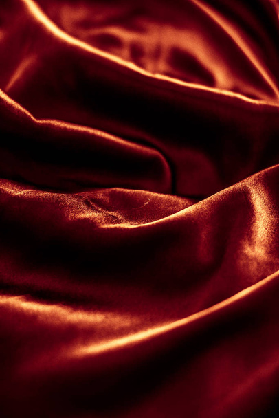 Luxury dark bronze silk background texture, holiday glamour abst - Photo, Image