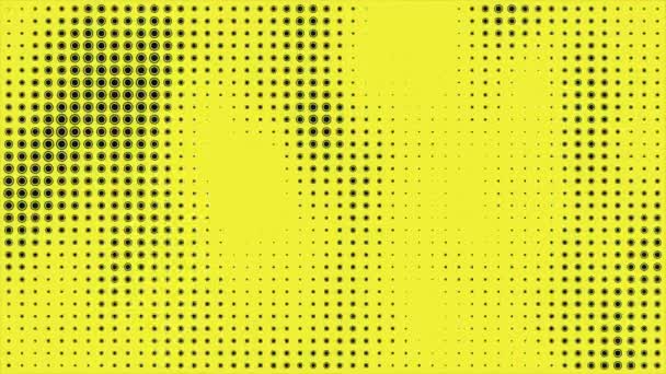 Halftone dots motion loop background, UHD Halftone comic dot animation. Wave pattern. Retro and Vintage Pattern animation. - Footage, Video