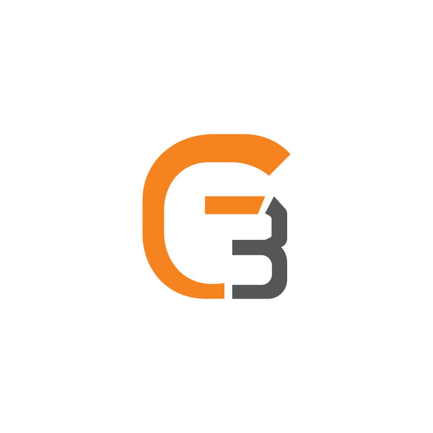 Plantilla inicial de diseño de logotipo gb o bg
 - Vector, imagen