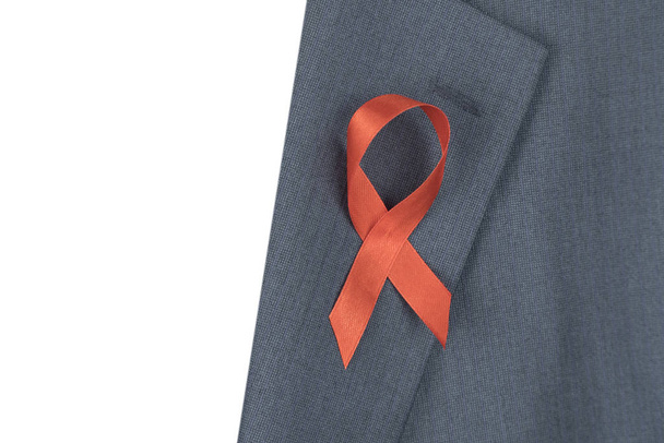 Rood lint bewustzijn voor World aids Day concept - Foto, afbeelding