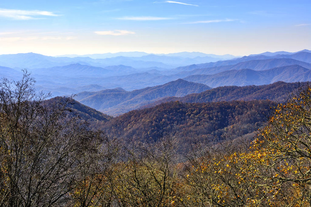 Landscape of Blue Ridge Mountains In North Carolina - Valokuva, kuva