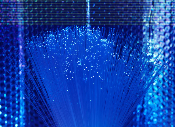 cabo de rede óptica de fibra - Foto, Imagem