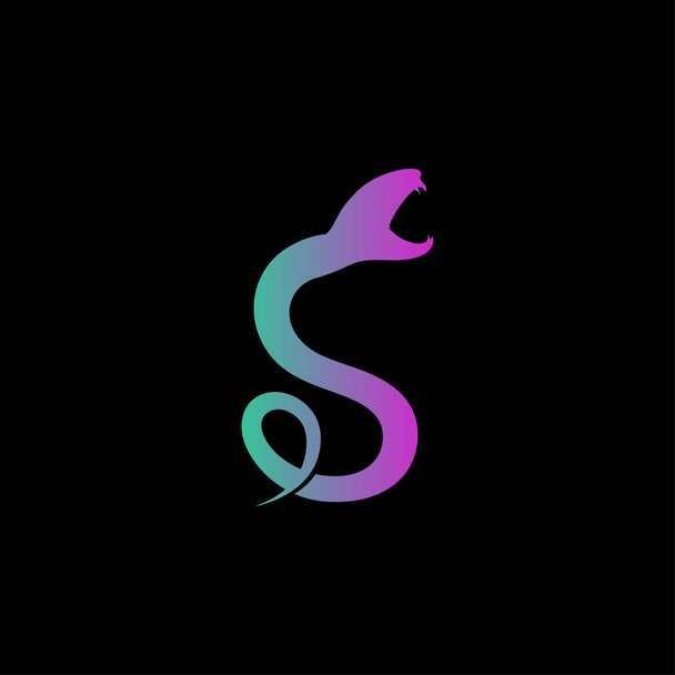 Δημιουργικό πολύχρωμο σχέδιο λογότυπο φιδιού - Διάνυσμα, εικόνα