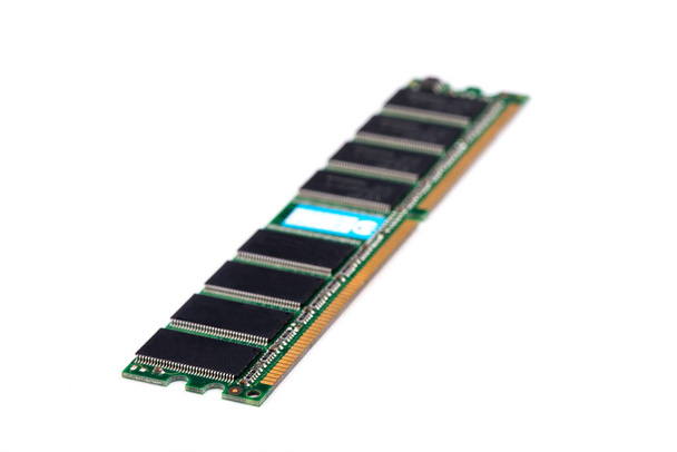 Ram. digitaal bord. micro-elektronica close-up - Foto, afbeelding