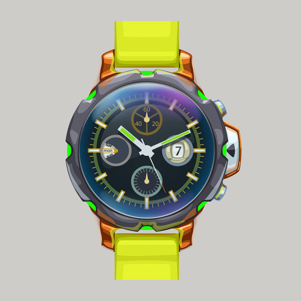 colorful mechanic modern wrist watch - Vektor, kép