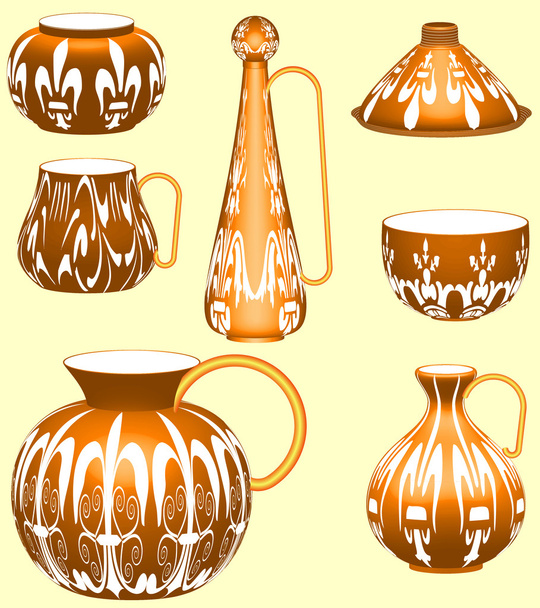 Pottery Collection - ベクター画像