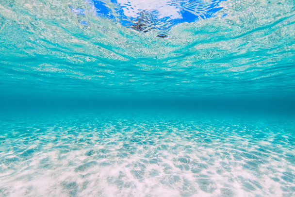 Mar de cristal tropical com fundo arenoso subaquático no Havaí
 - Foto, Imagem