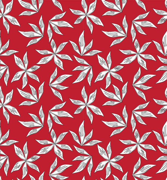Tropical botanical Floral seamless Pattern - Διάνυσμα, εικόνα