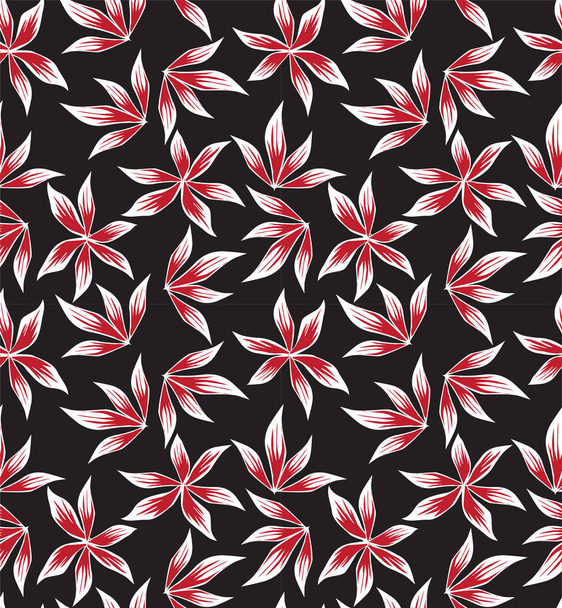 Tropical botanical Floral seamless Pattern - Vector, Image