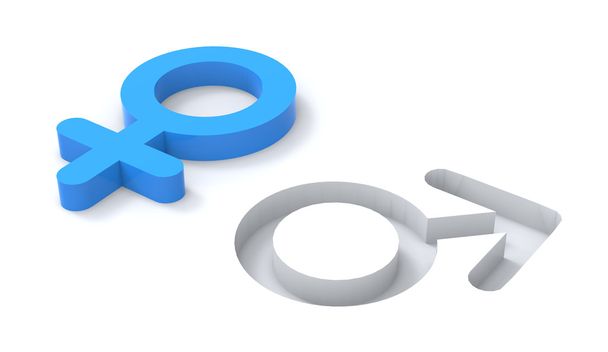 Símbolos de género femenino masculino
 - Foto, Imagen