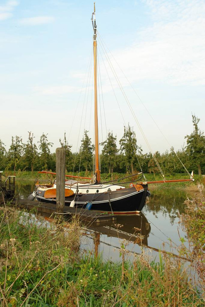 scenic view of sail boat details - Zdjęcie, obraz