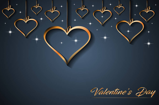 Happy Valentine's day for your seasonal invitations,  postcard, card. - Vector, Image