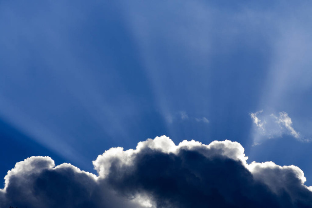 blue sky with clouds - Фото, изображение