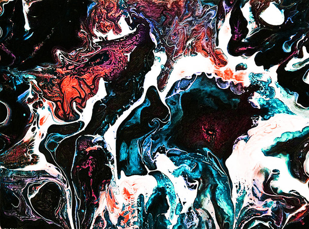 Abstract colorful texture fluid art - Zdjęcie, obraz