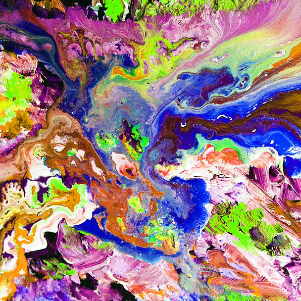Abstract colorful texture fluid art - Foto, immagini