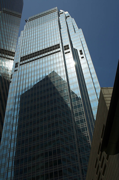 scenic urban view of modern skyscrapers facade - Foto, Imagem