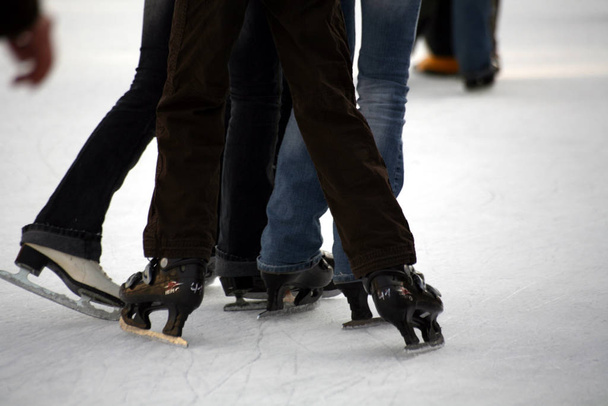 ice skating rink in winter - Foto, imagen