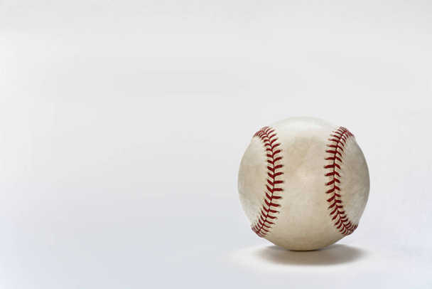 baseball ball and american football on white background - Foto, Imagen