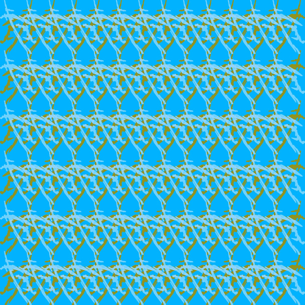 Braided diagonal pattern of wire and light arrows on a light blu - Vector, Image